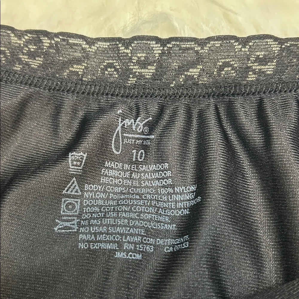 Just My Size Lace Trim Brief Panty 10